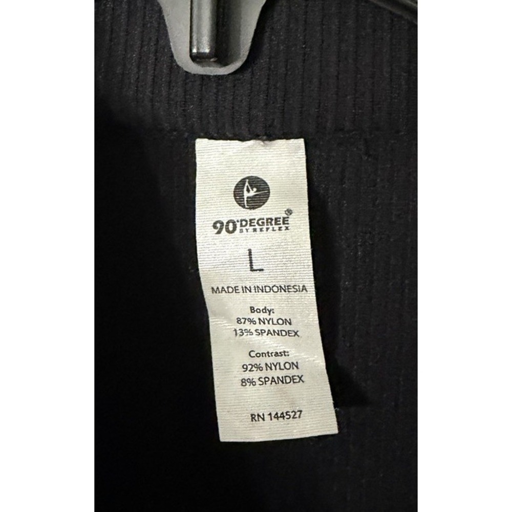 NWT 90 Degree By Reflex Womens Black Stretch Zipped Front Jacket Size Large - Picture 3 of 12